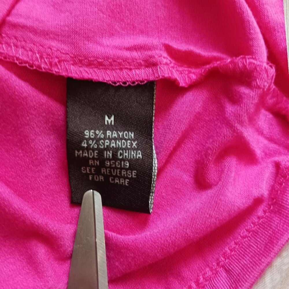 Fever Pink Sleeveless Tank Top Size Medium - Picture 6 of 9